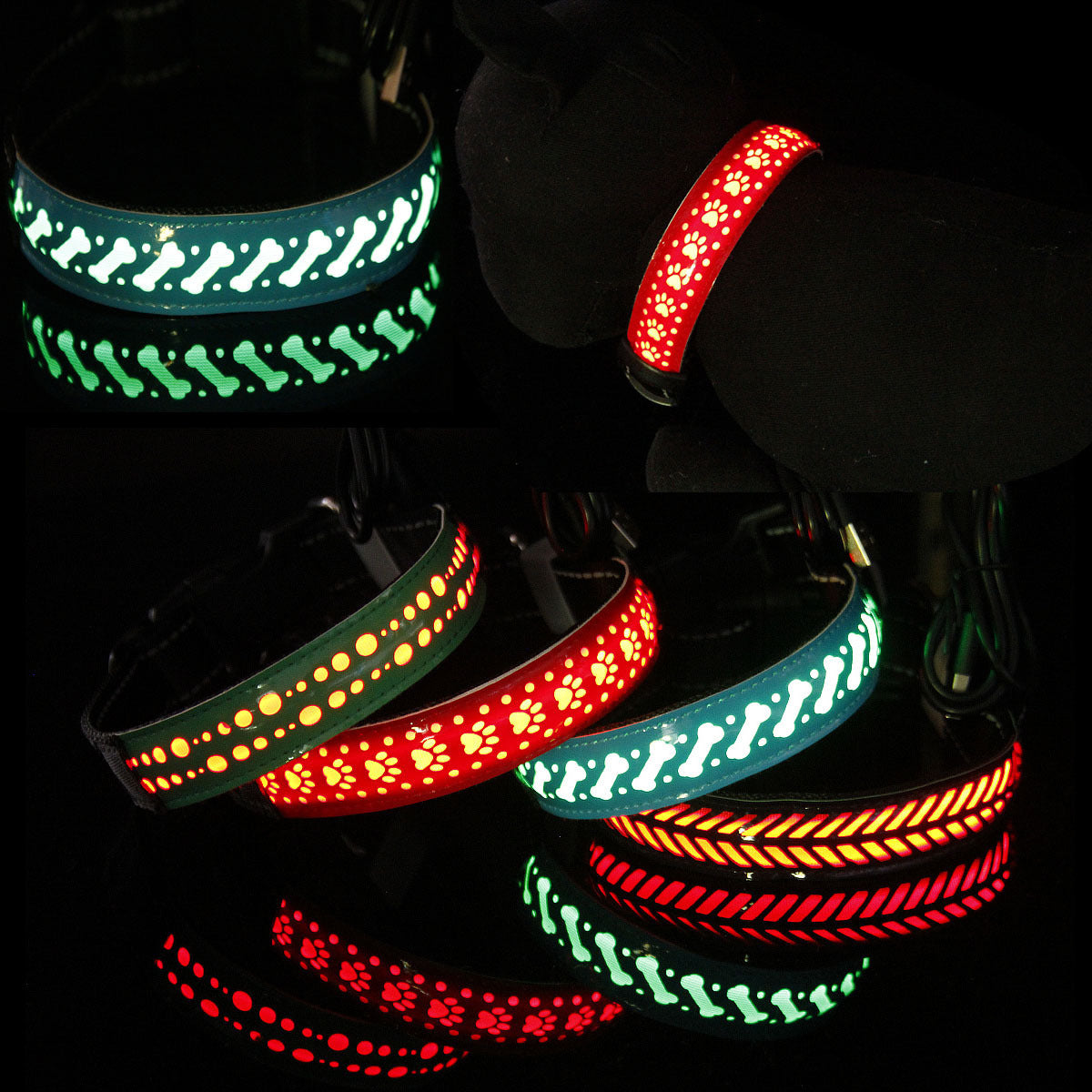 Fantastic And Adjustable Dog Collar With Built-in Led Light