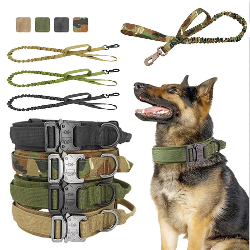 Fantastic Tactical Dog Leash With Adjustable Nylon Collar