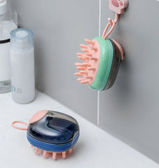 Fantastic 2 In 1 Dog Bathing Brush With Built-In Shampoo Dispenser