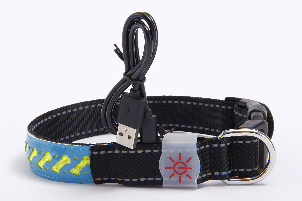 Fantastic And Adjustable Dog Collar With Built-in Led Light